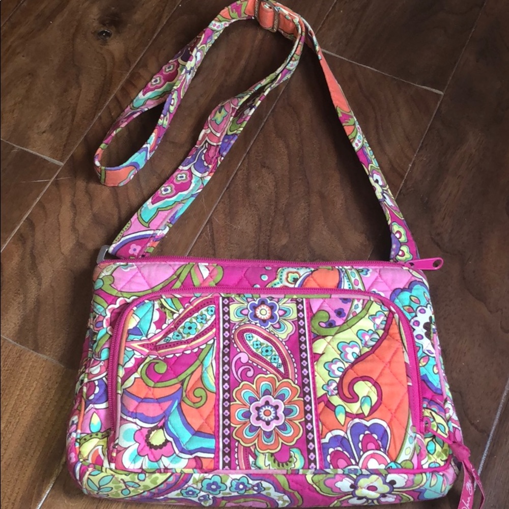Vera Bradley PINK SWIRLS Crossbody Bag